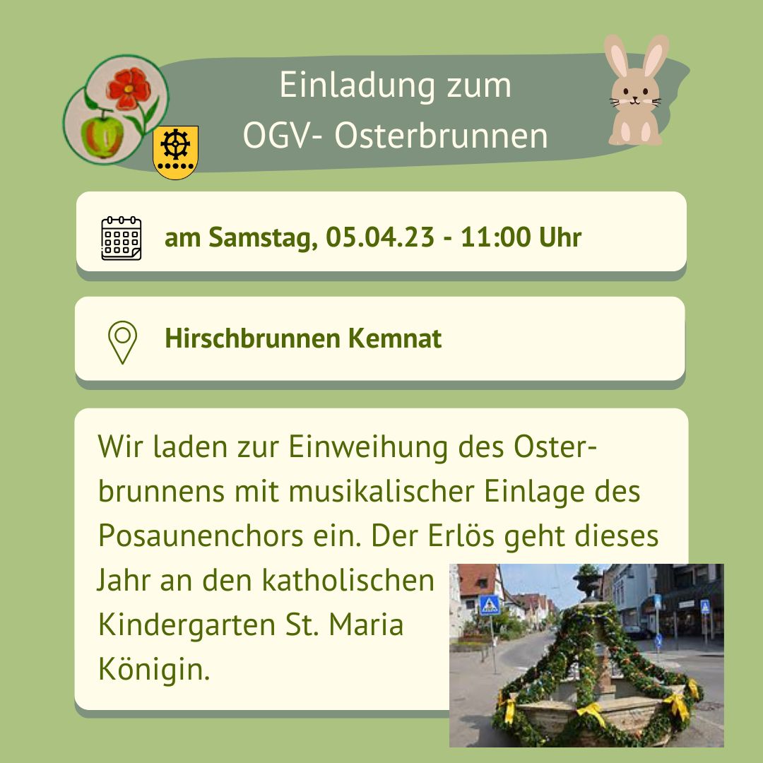 Osterbrunneneinweihung